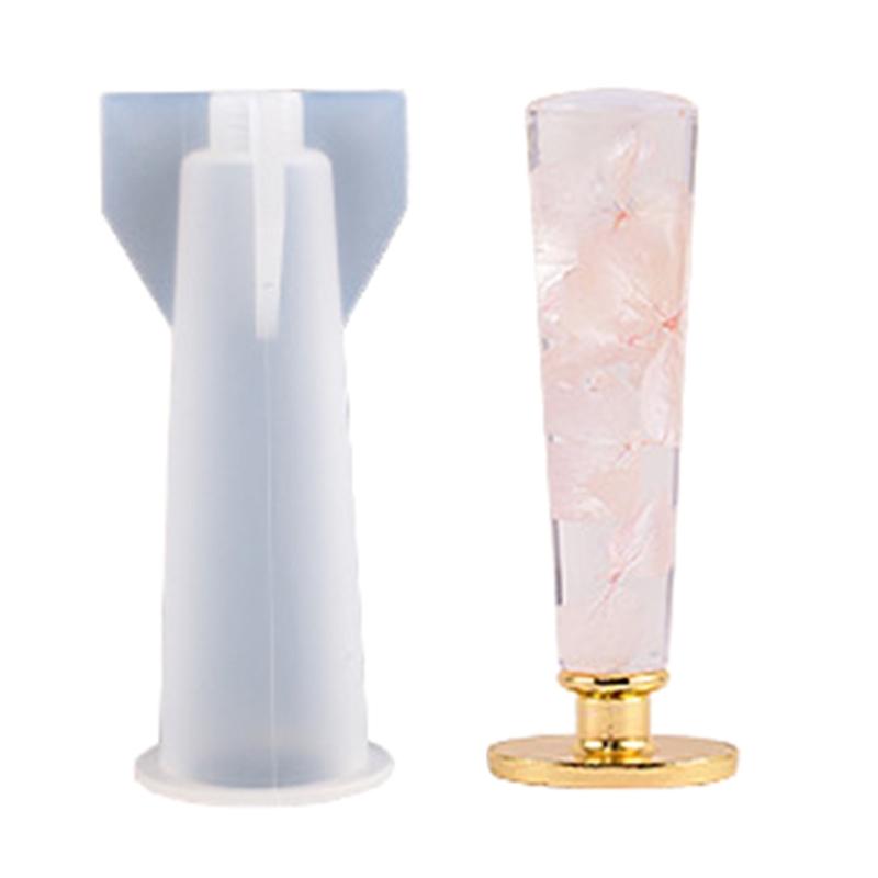 Stamp Handle Resin Mold Sealing Handle Mold Wedding Invitations Wax Seal Stamp Handle Mold for DIY Crafts Crystal