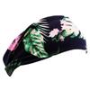 Women Floral Print Stretch Headband Wide Fabric Hair Band Soft Elastic Yoga Sports Hair Wrap