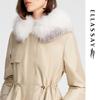 ELLASSAY Women's Autumn/Winter Snow Fox Fur Collar Goose Down Jacket EWW344L04100