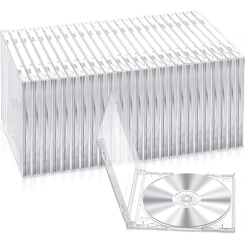 15pcs Premium CD/DVD Acrylic Case 10.4Mm Standard Single Clear CD Jewel Case with Assembled Tray Fan Collectibles Music Albums