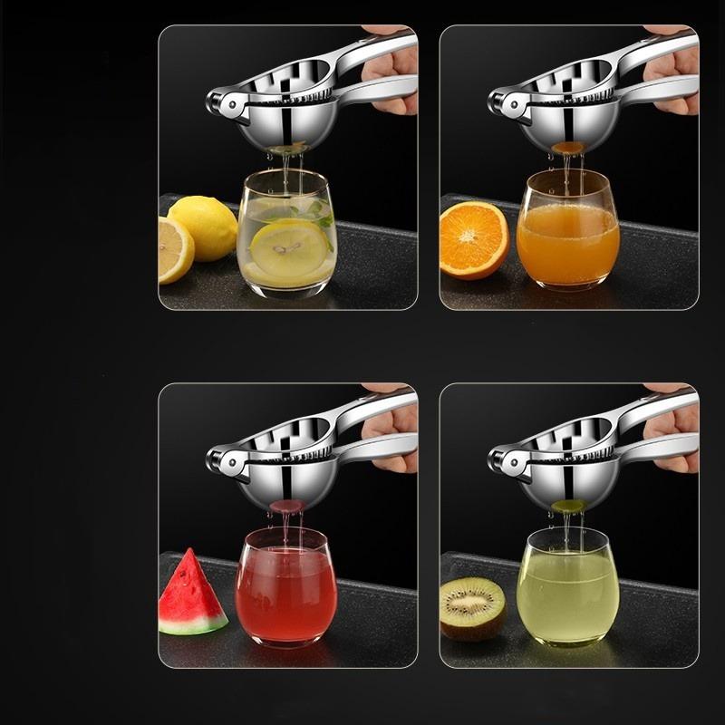 Stainless Steel Manual Citrus Fruit Press , Compact Handheld Citrus Juicer for Oranges, Lemons, Limes , Durable Kitchen Tool for Fresh Juice,