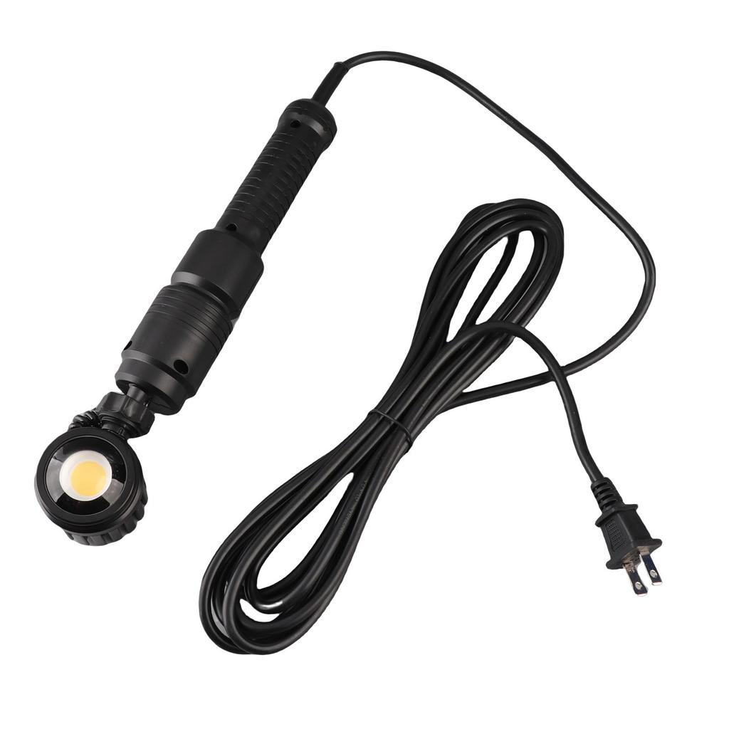 Plug in LED Work Light with 33FT Cable Magnetic Back 360 Degree Rotating Head Portable Lamp for Indoor Outdoor Use 60W