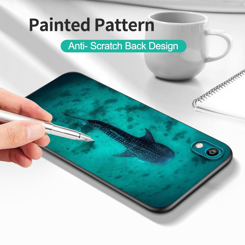 Black Tpu Case For Huawei Y9S Y6S Y8S Y5P Y7P Y8P Y7 Y5 Lite Prime 2018 Y6 2019 Cover Whale Shark