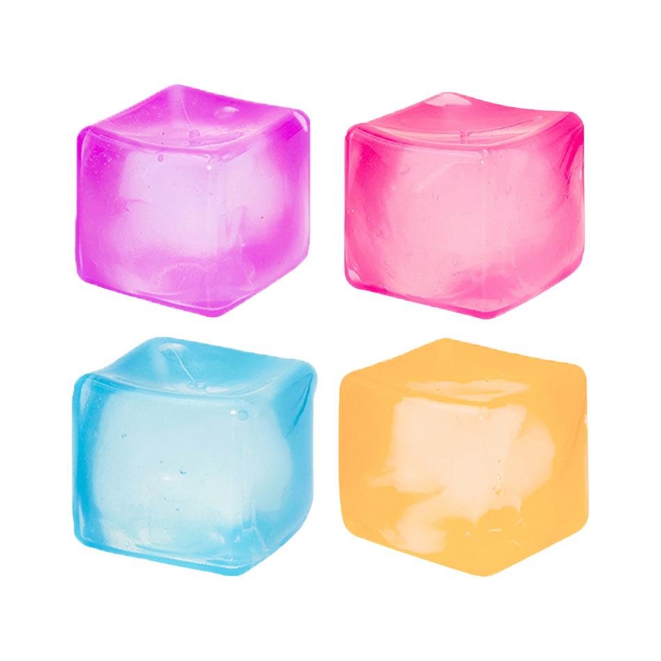 Maltose Ice Cube Stress Squeeze Toy - Polar Light Slow Rebound TPR Decompression Block
