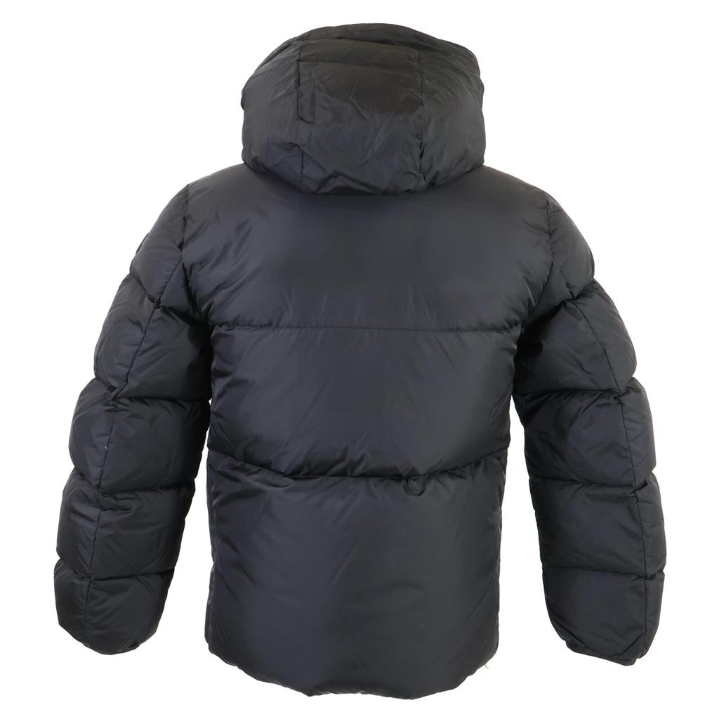 MONCLER [Good condition/Domestic regular/2020 model] MONTCLA Monkura Inside logo embroidered line hooded down jacket Jacket 0 blackUsed