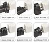 Set of 2 Worldwide Plug A Type Outlet Conversion Adapter Power Supply Type Conversion Plug Converts Home Appliances from All Over the World To A Type