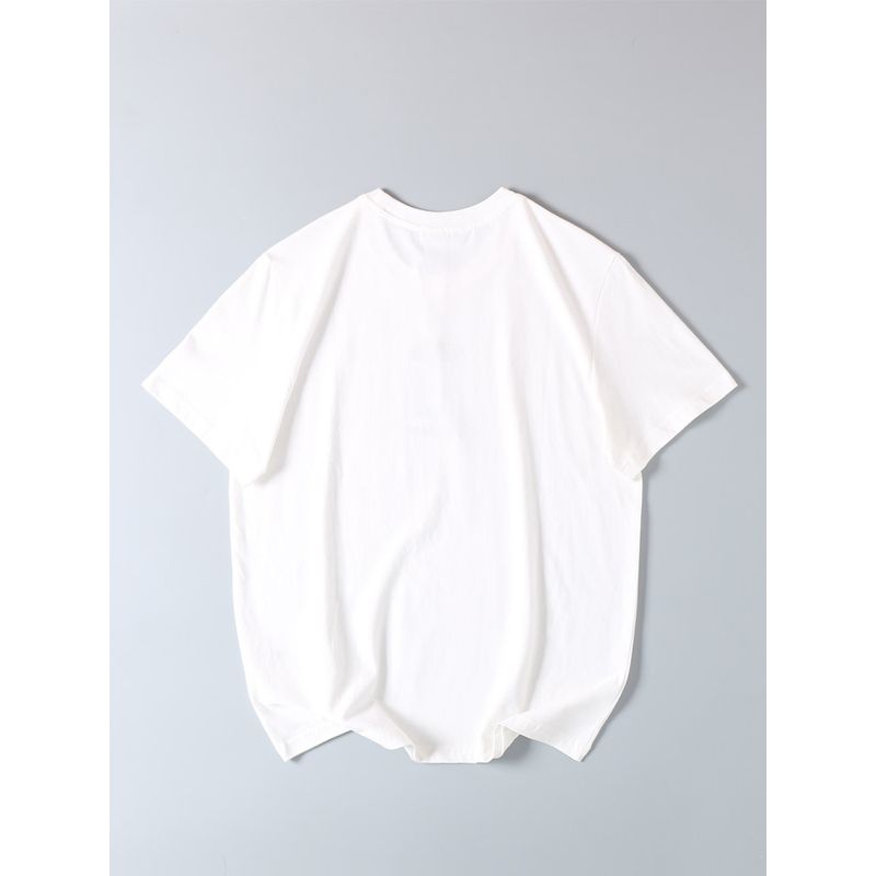 Export Export Balance Cargo with Logo Cut off Summer Men All Cotton Loose American Casual Print round Neck Underwear Short-Sleeved T-shirt