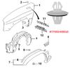 Windscreen Cowl Scuttle Panel Wheel Arch Trim Side Skirt Clip Retainer  For Toyota Corolla RAV4 Suzuki Swift Jimmy 7755365D00