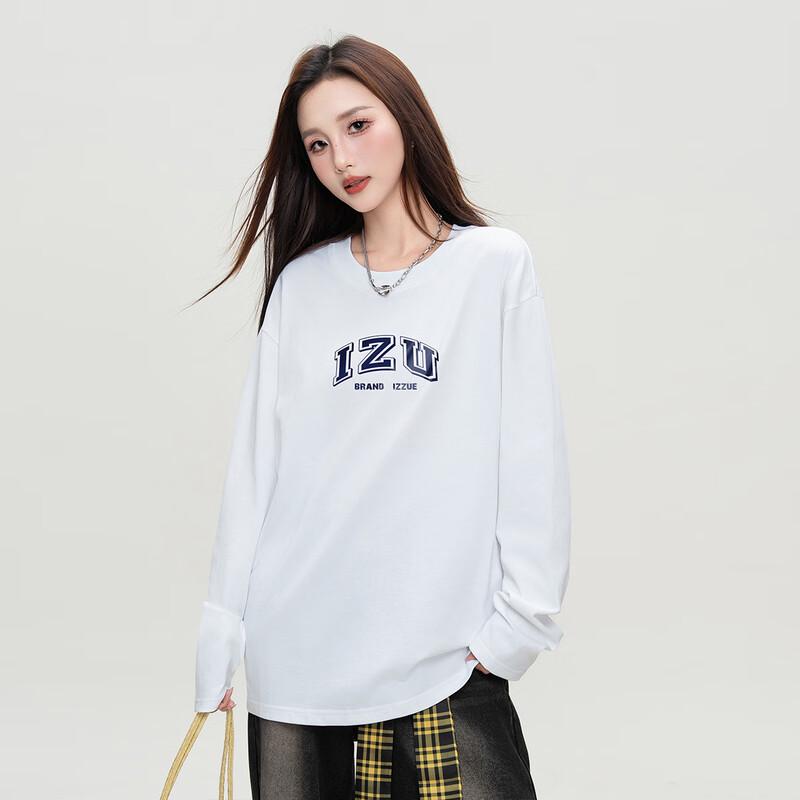 izzue Women's Letter Print Crewneck Sweatshirt