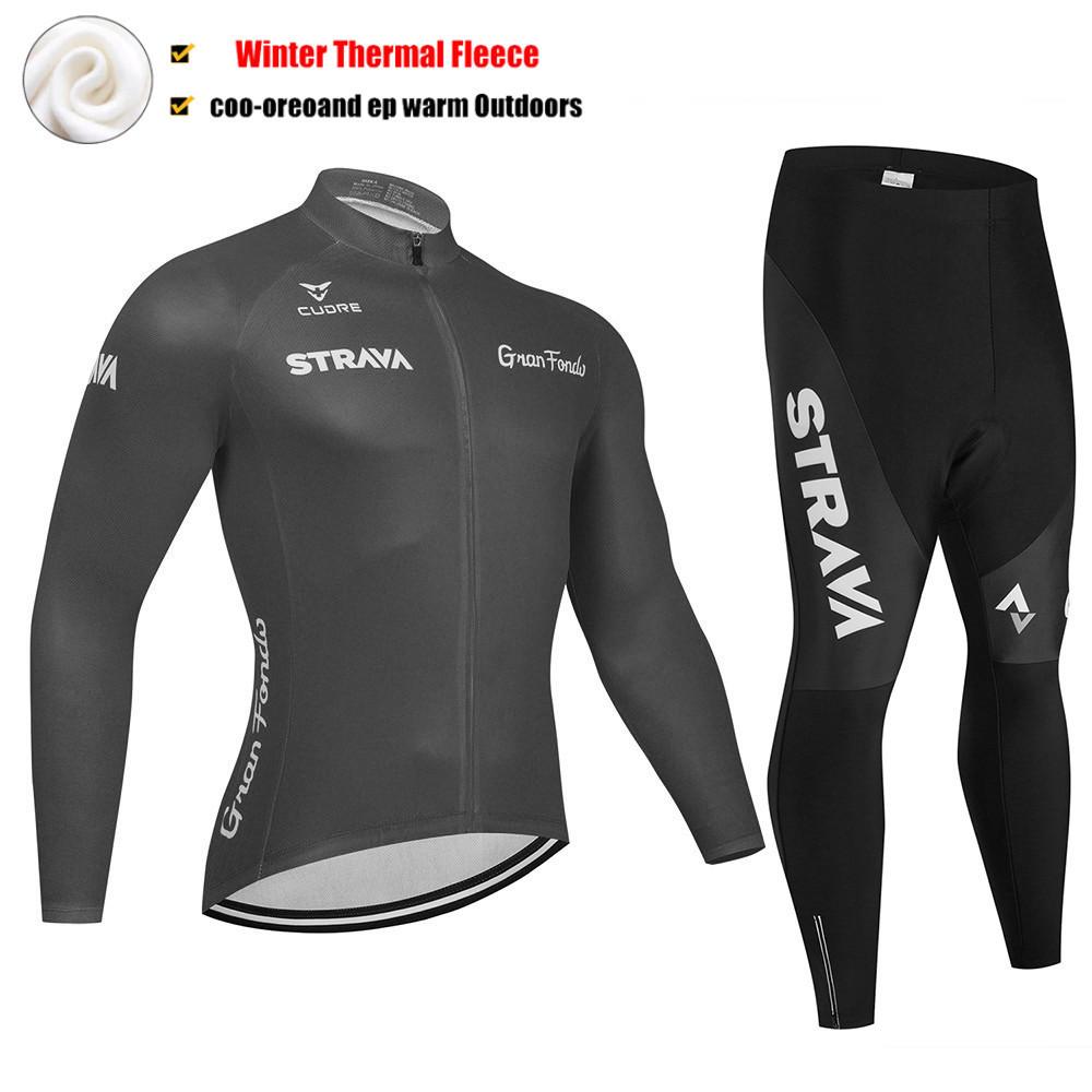 2026 Winter Fleece Warm Cycling Suit Set, Mountain Bike Cycling Suit Set Long Sleeve Men's Winter Cycling Pants Cycling Suit Fleece