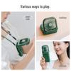 Foldable Neck Hanging Mini USB Fan: Portable Handheld and Desktop Stand Fan.