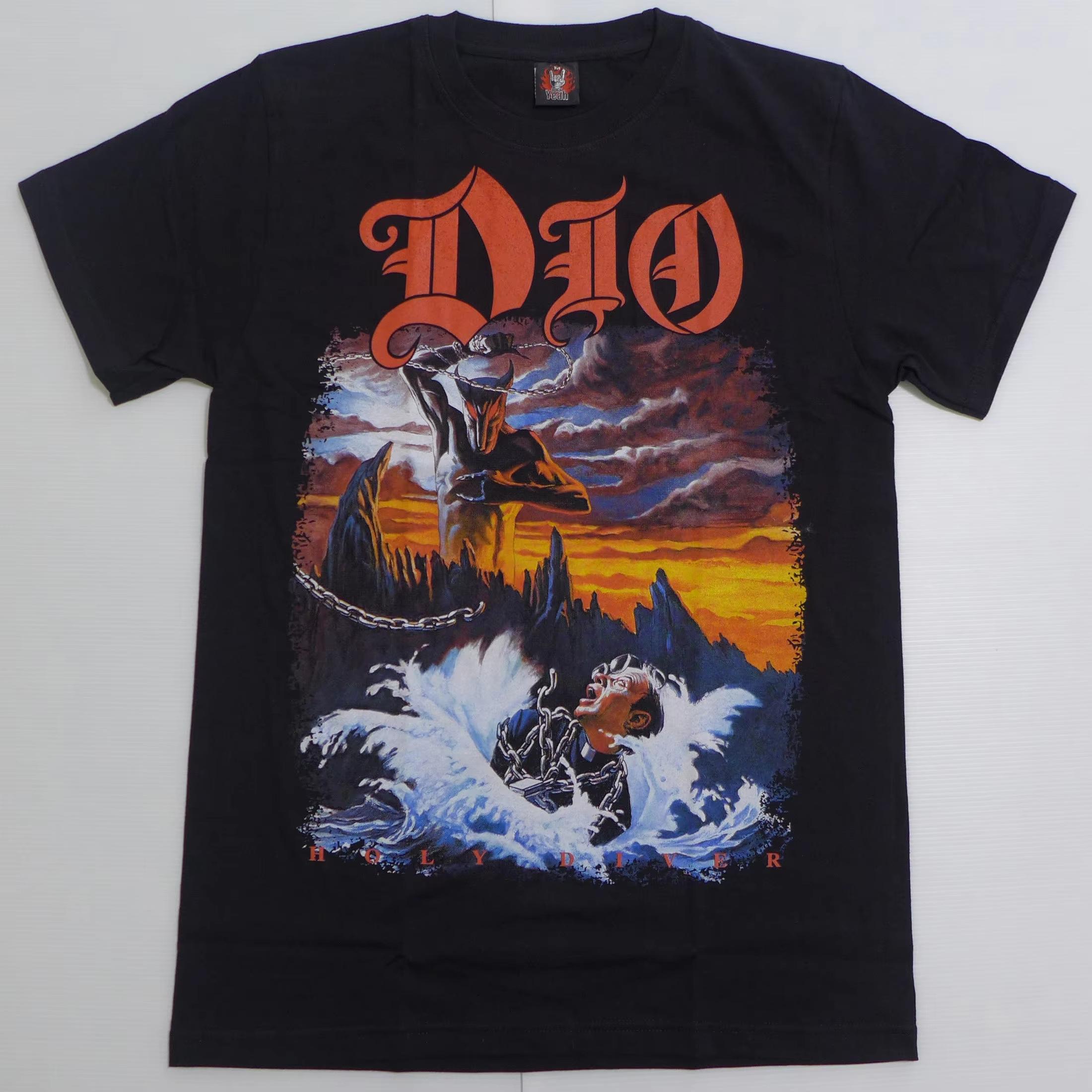 

New Model DIO Band Holy Diver Heavy Metal Imported Rock T-shirt 2026 100% Cotton Short-Sleeved T-SHIRT - Men s Summer Cotto... S разноцветный
