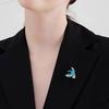 Hummingbird Brooch Flying Bird Lapel Pin Artistic Bird Brooch Accessory for Women Shirts Coats Sweaters Hummingbird Lovers