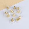 120 Pcs Earring Backs with Pad Hypoallergenic Earring Stoppers Acrylic Earring Backings Replacement for Lost Earring Backs DIY Earring Making