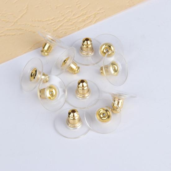 120 Pcs Earring Backs with Pad Hypoallergenic Earring Stoppers Acrylic Earring Backings Replacement for Lost Earring Backs DIY Earring Making