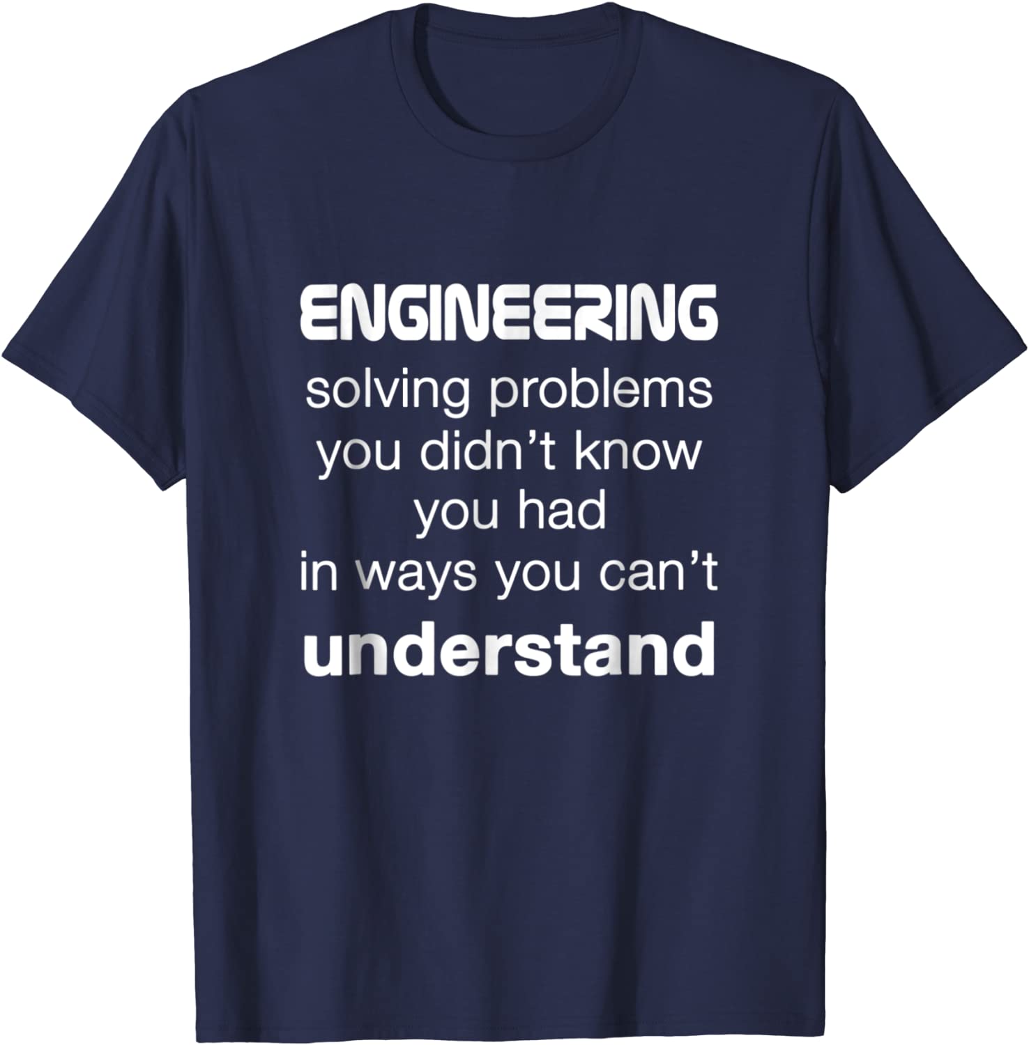 

Cool Engineer / Engineering T-shirt About Solving Problems Discount Unique T Shirt Cotton T Shirts for Men Printed On S