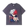 275 GSM Washed T-shirts 100% Cotton My Hero Academia V18 Todoroki Print Unisex Heavy Cotton T Shirt