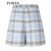 PORTS Women's French Plaid Casual Long Pants