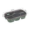 Portable 5-Compartment Microwaveable Lunch Box with Soup Bowl