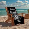 Personalisierbares ultraweiches Strandtuch mit Wikinger-Thema, ideal für Pool - Camping, Tauchen - Perfekter Reisebegleiter, Lebendiges Strandtuch.