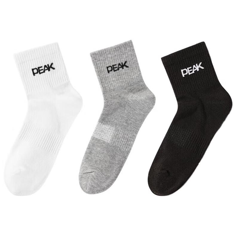Peak Mid-Calf Sports Socks 3-Pack One Size