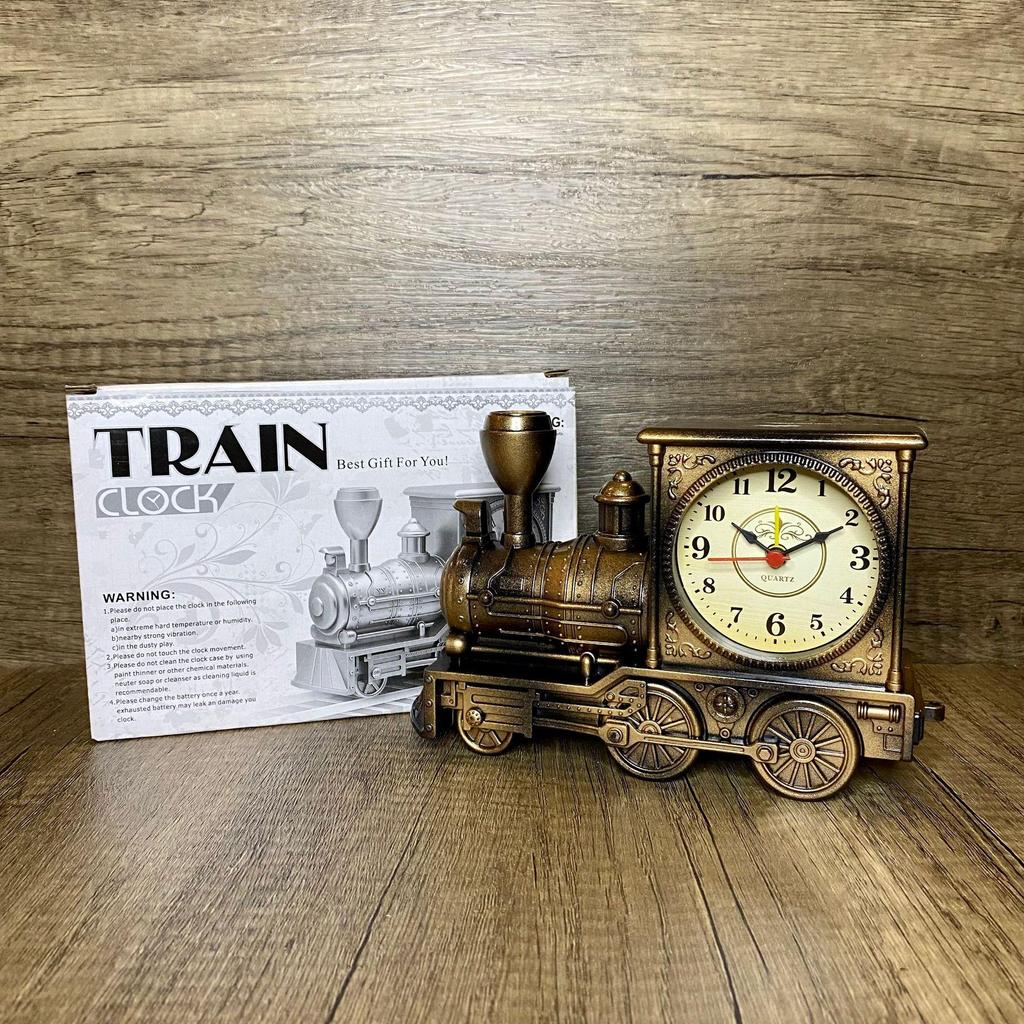 Retro Locomotive Alarm Clock - Ideal Gift for Students & Home Decor