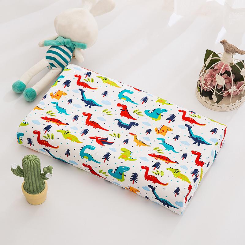 Child Cotton Latex Pillow Cover Kid Memory Foam Pillowcase Baby Cushion Cover 27x44/30x50cm Latex Pillow Case Cover for Bedroom