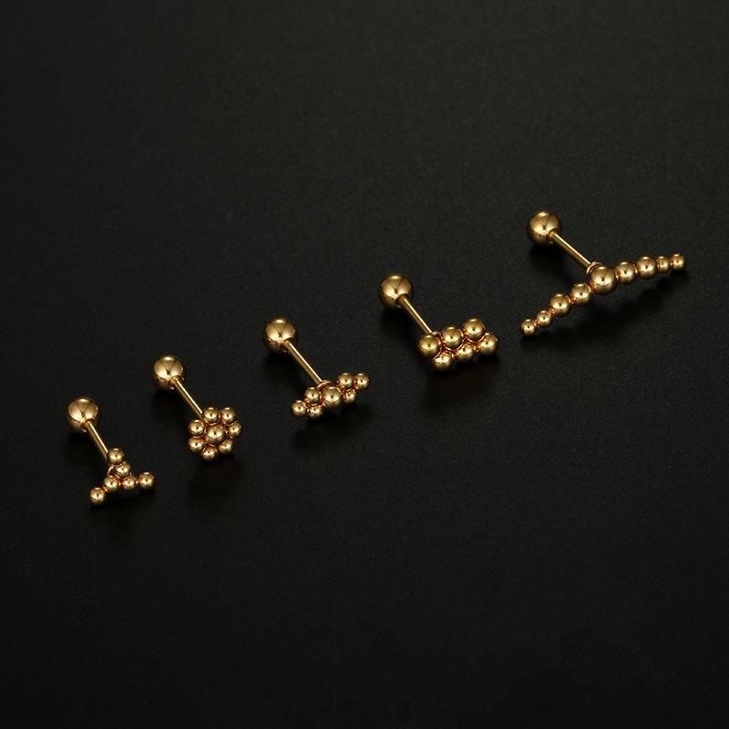 

1Pcs Simple Earring For Women Ear Bone Nail Cartilage Earring Spiral Stu