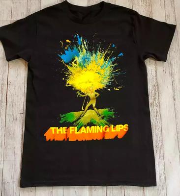 Vtg The Flaming Lips Band Music Tour Cotton S-5XL Black Unisex Shirt.webp