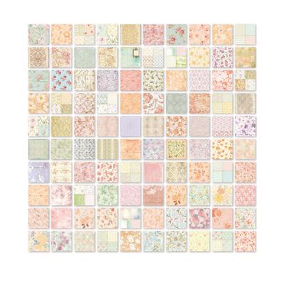200 Blatt Scrapbook Dekorpapier Blumen Pflanzen Muster Journaling Zubehör für DIY Kunst