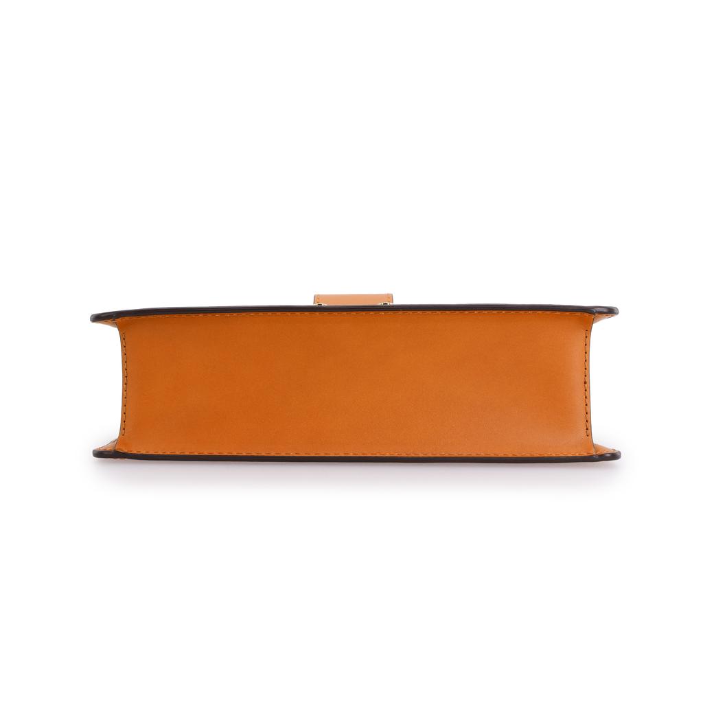 Neue MCM Tracy Visetos beschichtete Canvas mit Lederbesatz Umhängetasche Klein Damen Cognac MWSCAXT01CO001