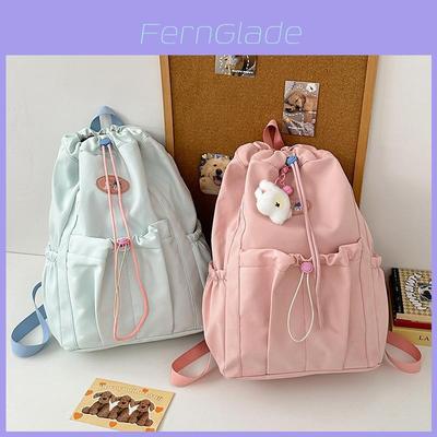 Nylon Drawstring Backpack For Girls And Boys With Lightweight Design For School And Travel Use
