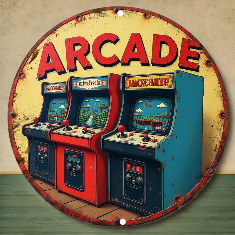 2D Flat Hanging Decorative Metal Sign Hand Painted Art