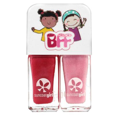 Sweeties Set Duo Vernis à Ongles, Rose Vif & Rose Pailleté Doux, Set de 2