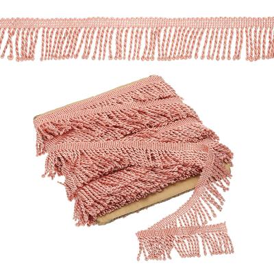 PATIKIL Pink Fringe Trim, 11 Yards X 55mm, Curtain Tassel Fabric Trim for Curtains, Sofas, Clothing, DIY Decorative Sewing