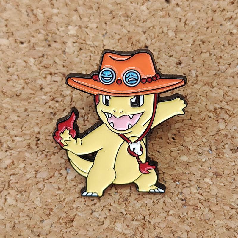 Charizard Anime Brooch For Backpacks Enamel Pin Metal Brooch Pin For Women Badges Pin Brooches Jewelry Accessories