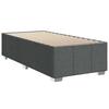 Bed Frame Without Mattress Dark Grey 100 X 200 Cm Fabric