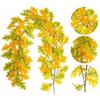 Multicolor Ficus Elastica Artificial Leaves Garland 170cm Leangth Table Running Simulation Leaf Vine 3D Leaf Photo Props
