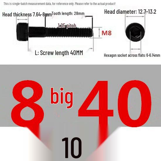 High-Strength Grade 12.9 Internal Hex Head Screws M1.4-M20