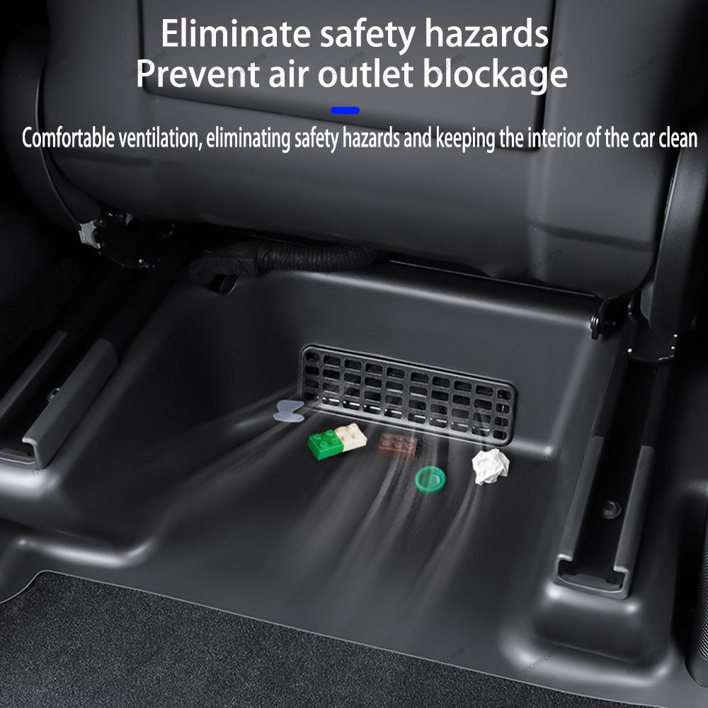 2 4 6 Pcs For Tesla Model YL TPE Under Seat Corner Guard Seat Slide Rails Protector Cover Anti-Kick Decor Flocking Accessories