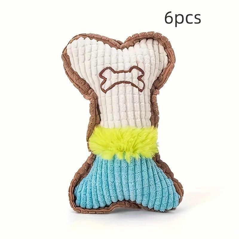 Interactiv și distractiv - 2 bucăți jucării scârțâitoare pentru câini de pluș pentru slefuirea dinților și ameliorarea plictiselii