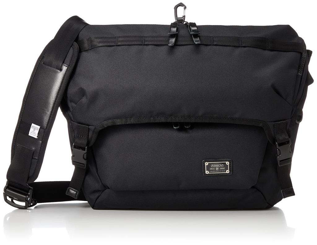 CORDURA DOBBY 305D MESSENGER BAG Black [Assob] 061419-10