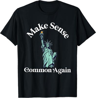 Macht wieder Sinn Gemeinsam Lustiger Politik Spruch Freiheitsstatue Unisex T-Shirt