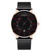 Fashion Business Watch Web Strap Men's Watch Stainless Steel watch Quartz watch New creative calendar watch