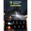 500 Lumens Running Lights for Runners with Reflective Straps, 7 Modes & 45° Adjustable Running Light, IPX4 Waterproof Chest Running Light Vest for