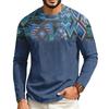 Maglietta da uomo a maniche lunghe raglan con scollo casual per l'uso quotidiano