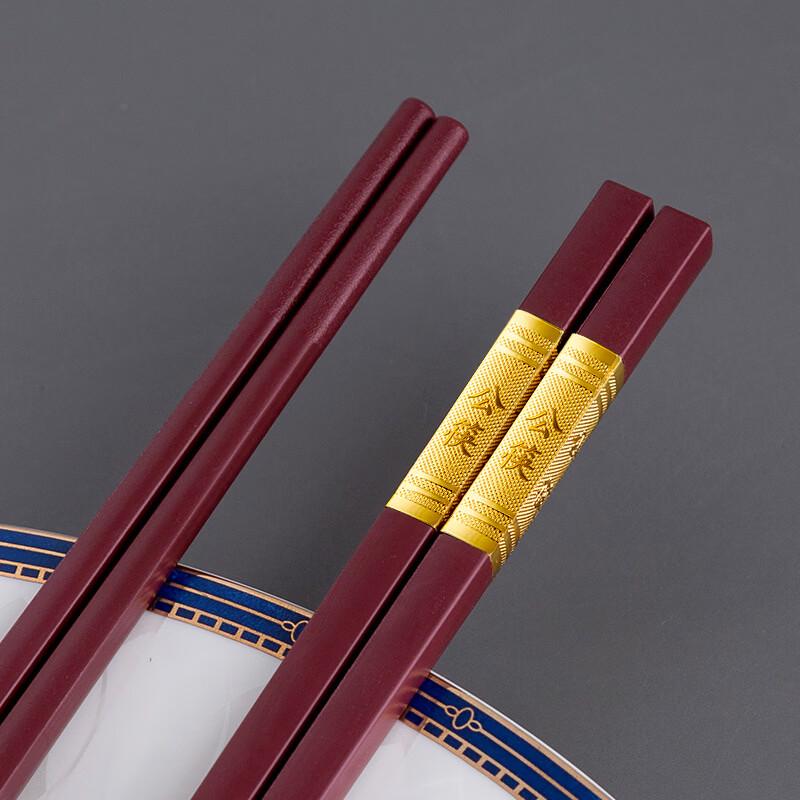 

Disinfectable Alloy Chopsticks 5-Pair Set