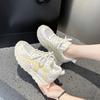 Mesh Inner Height Increase Women's Summer New Thick-soled Breathable Casual Women's Shoes Versatile Sports Shoes Women