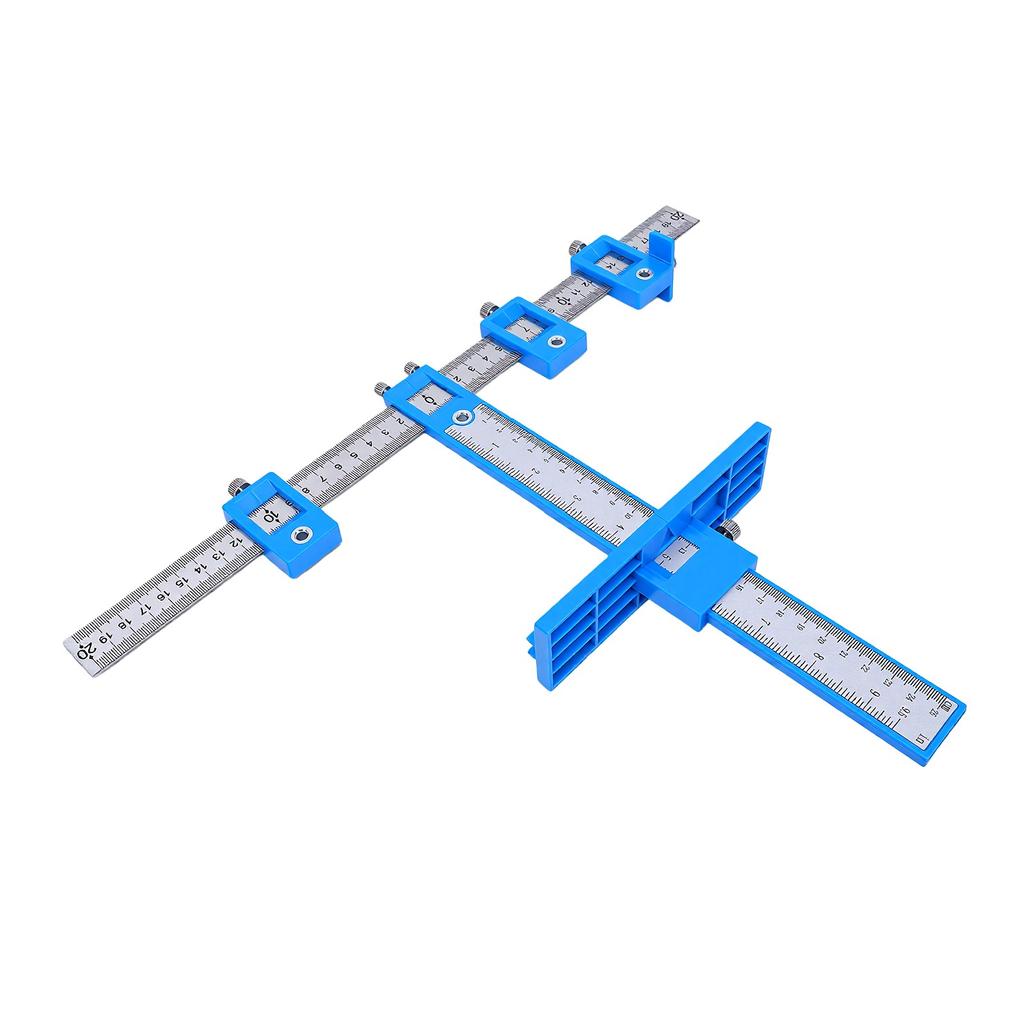 Cabinet Hardware Jig Cabinet Handle Jig Cabinet Hardware Template Tool Punch Locator Drill Guide for Handle Knob Blue