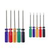 3mm Extended Phillips & Flathead Carbon Steel Screwdriver with Color Strip Handle - Super Hard Industrial Grade Household Tool